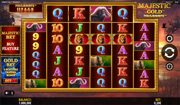 Main Gratis Slot Indonesia - Majestic Gold Megaways iSoftbet