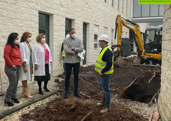 Sanidad inicia la construcción de la nueva sala de angiografía del Hospital Universitario de La Palma