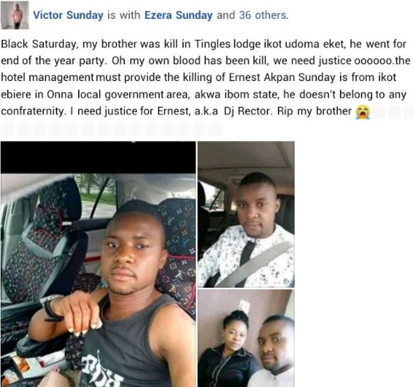 Young Man Found Dead In Hotel Swimming Pool In Akwa Ibom, Family Claims He Was Murdered