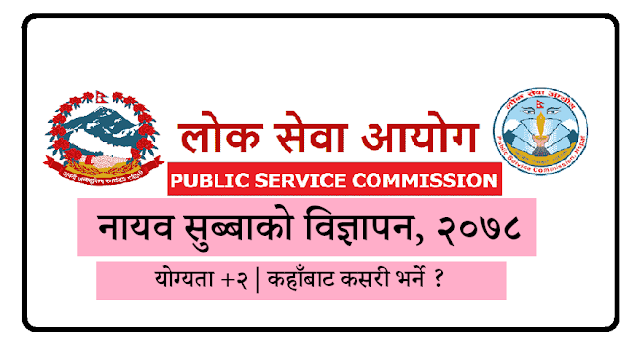 Vacancy from LokSewa Aayog for Nayab Subba 2078