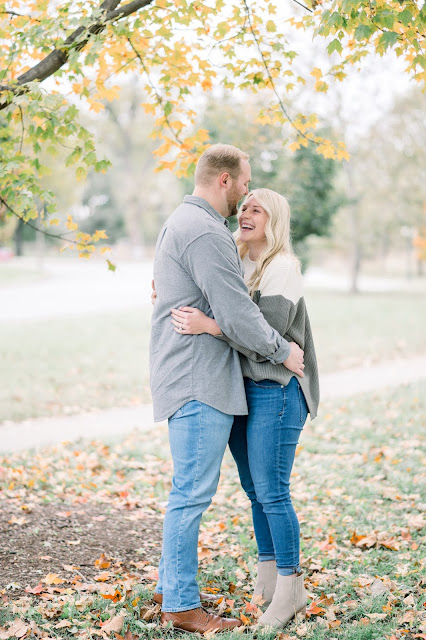 St. Louis Fall Forest Park Engagement Photos