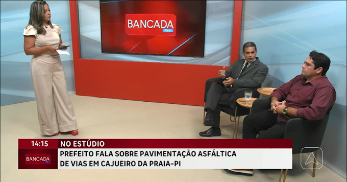 Prefeito Felipe Ribeiro faz avaliação da gestão em entrevista no Bancada Piauí, da TV Antena 10