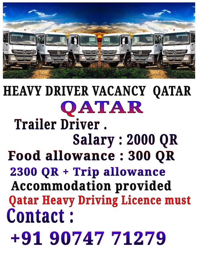 NEEDED HEAVY DRIVER FOR A COMPANY IN QATAR