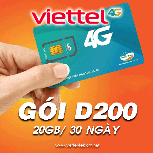 Gói cước DCOM Viettel - D200