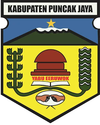 Logo / Lambang Kabupaten Puncak Jaya - Latar (Background) Putih & Transparent (PNG)