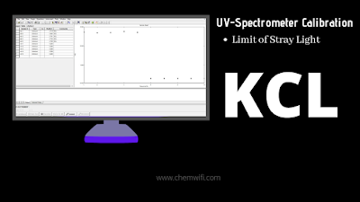 Limit of Stray Light KCL ( Calibration of  UV-Spectrometer ) - KCL