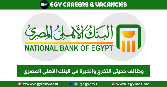 التقديم لوظائف حديثي التخرج والخبرة في البنك الأهلي المصري National Bank of Egypt NBE Careers