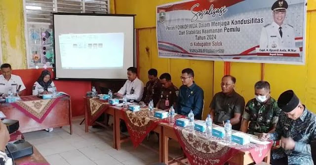 Gelar Sosialisasi Peran Forkopimda Dalam Menjaga Kondusifitas dan Stabilitas Keamanan Pemilu 2024