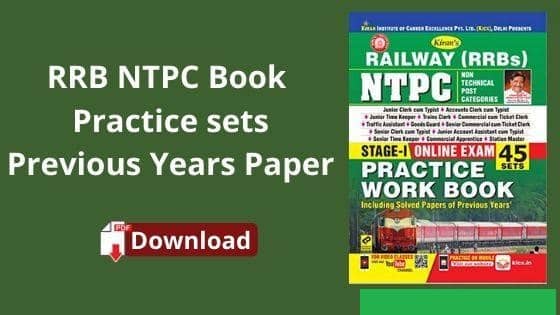 RRB NTPC book pdf with previous years paper