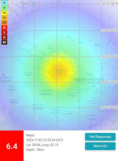 Northern India Rattled by a Powerful Earthquake: Nepal Epicenter, 6.4 on Richter Scale