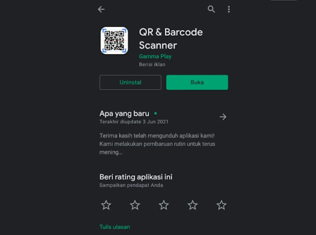 Install Aplikasi QR & Barcode Scanner