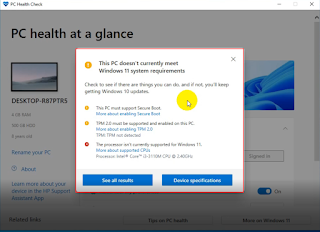 بتنزيل أداة فحص حالة الكمبيوتر PC Health Check الرسمية من Microsoft