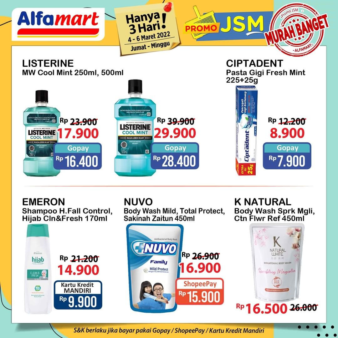 Soklin Liq 28 Ribu , Royale 14 Ribu, Attach 20Ribu di JSM Alfamart periode 04 - 06 Maret 2022