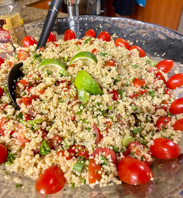 quinoa salad, quinoa tabouleh, vegan, gluten-free