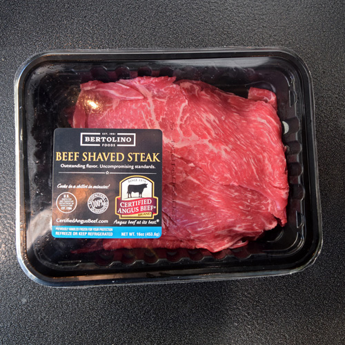 Bertolino Foods Beef Shaved Steak is rib lifter meat