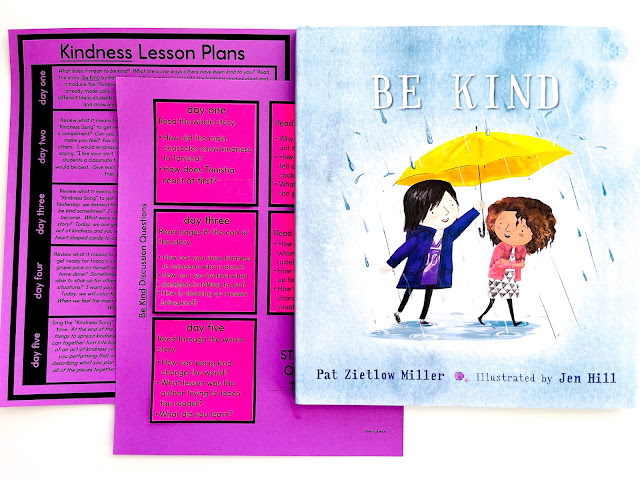 Kindness activities for kids in the classroom, including social emotional learning lessons, kindness read aloud, kindness activities, kindness song, and more engaging activities to foster a culture of kindness in your classroom!