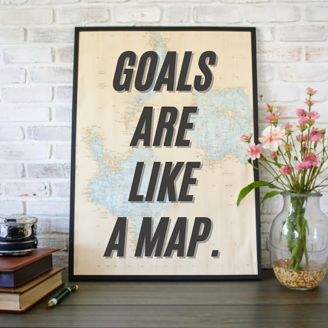 Goals are like a map.