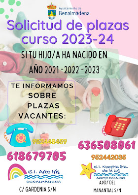 Solicitud de plaza  curso 23-24