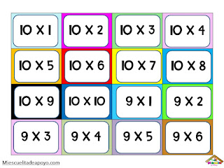 Lotería tablas de multiplicar pdf