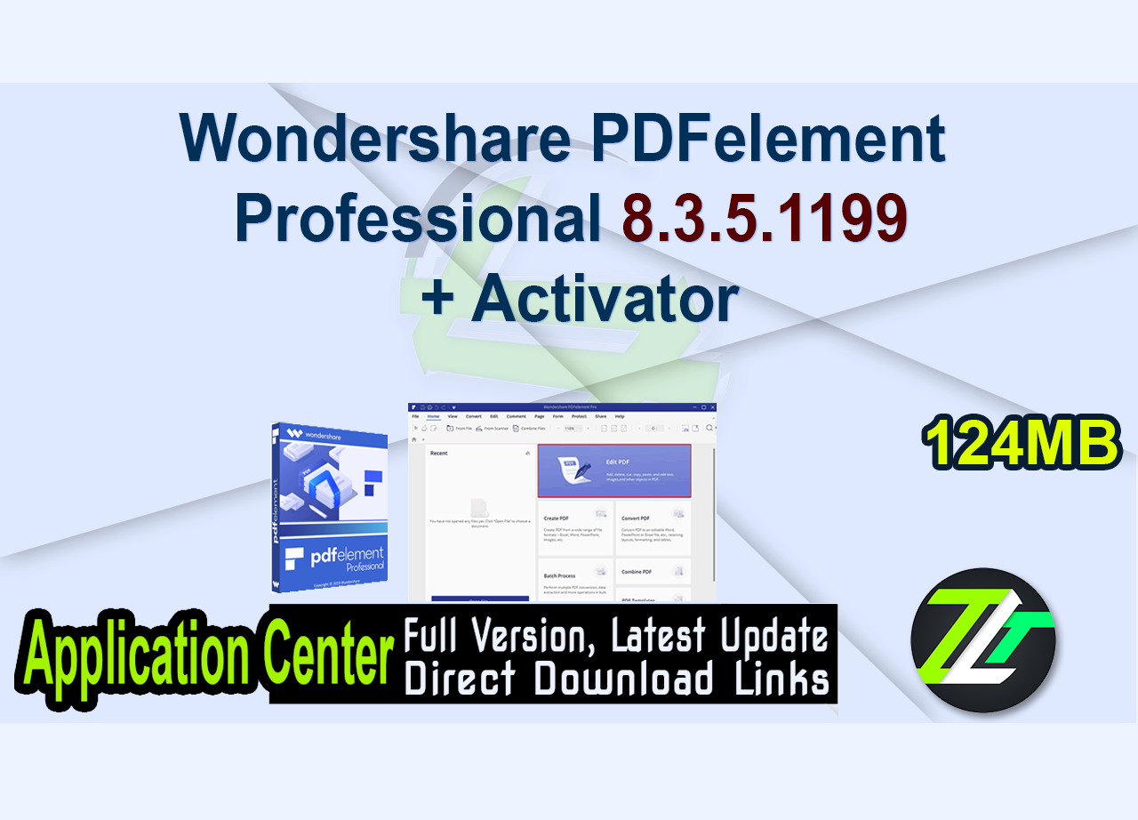 Wondershare PDFelement Professional 8.3.5.1199 + Activator