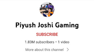Piyush Joshi Gaming Channel Name