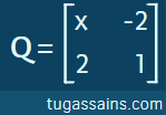 Contoh Soal Determinan Matriks 2x2