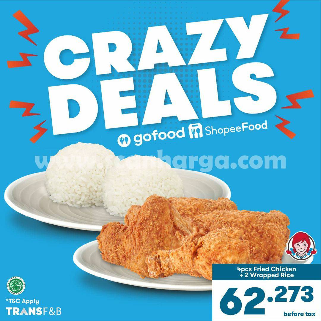 Promo Wendys Crazy Deals Periode 16 - 20 Oktober 2021