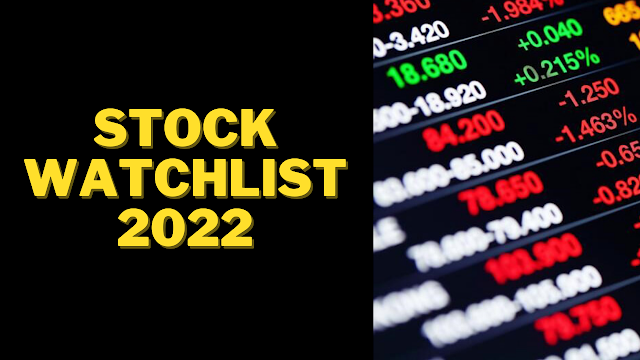 Get FREE Stock Watchlist for 2022