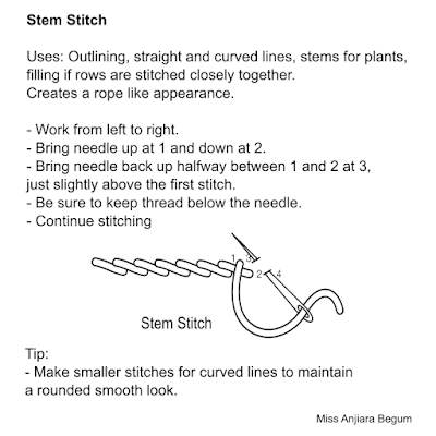 Stem stitch