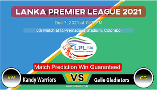 Lanka Premier League KW vs GG 5th LPL T20 Match Prediction 100% Sure