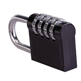 4 Digit Combination Lock Padlock Resettable Password Security Bag Travel Luggage Hown - store