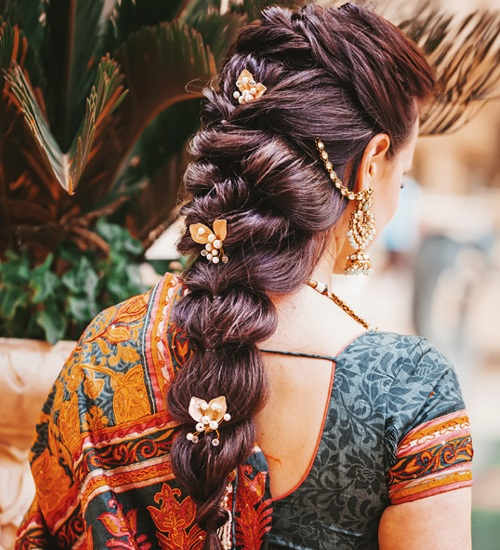 Braided Indian Hairstyle: