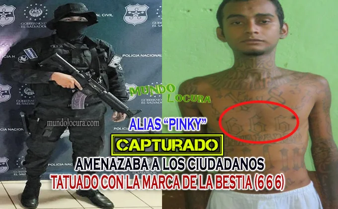 Recapturan a satánico pandillero que amenazaba con armas de fuego alias "Pinky":  iba a salir libre tras cumplir su condena - Ahora pasará décadas en la cárcel