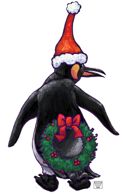 Animal Parade Festive Penguin Behind