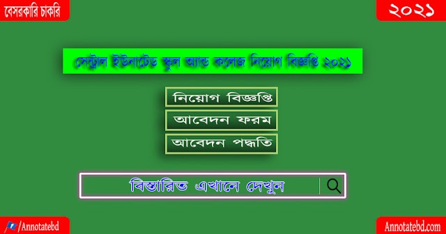 Central United School and College Job Circular 2021