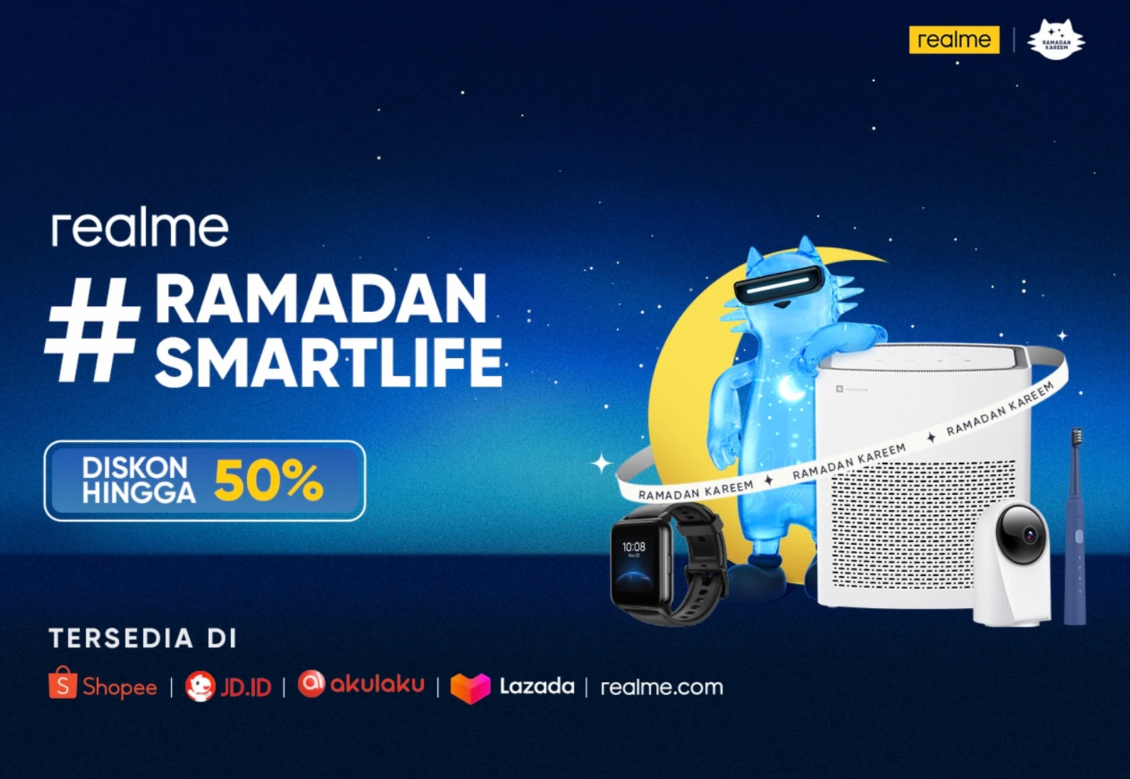 Produk AIoT Realme Diskon Hingga 50% di Ajang #RamadanSmartLife