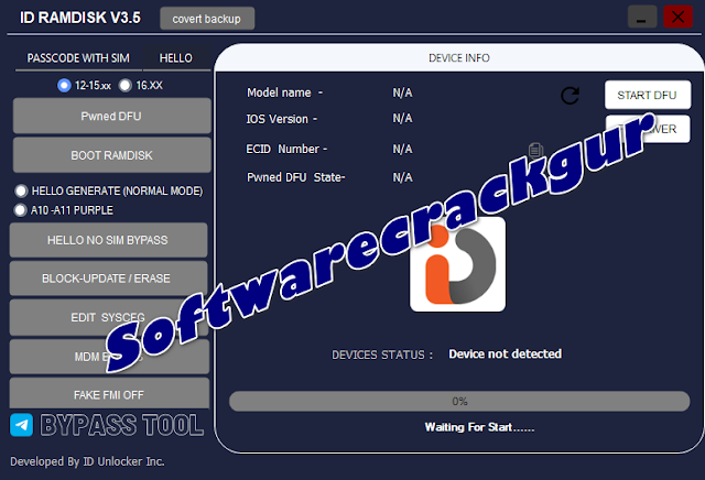 Download ID Ramdisk Tool for iPhone iCloud Bypass Tool -2023