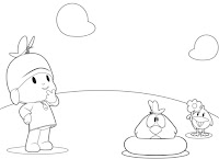 Pocoyo coloring page