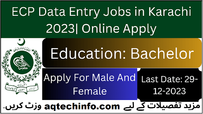 ECP Data Entry Jobs in Karachi 2023 | Online Apply