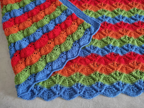 Gestrickte Babydecke