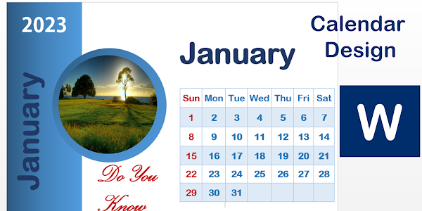 How To Design Calendar Template in Microsoft Word