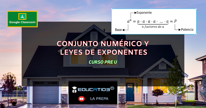 Conjunto numérico y Leyes de exponentes