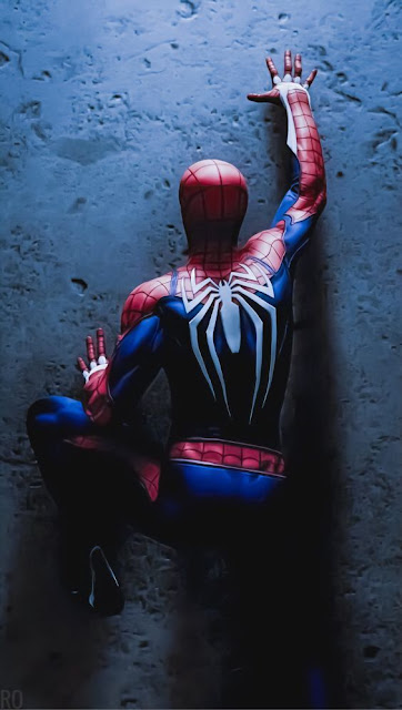 spoider-man in the wall wallpaper for ios and android phones