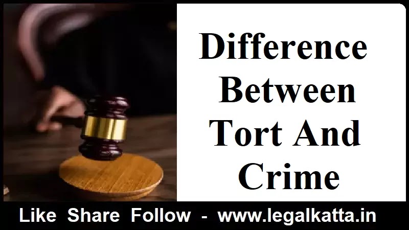 difference between tort and crime pdf
