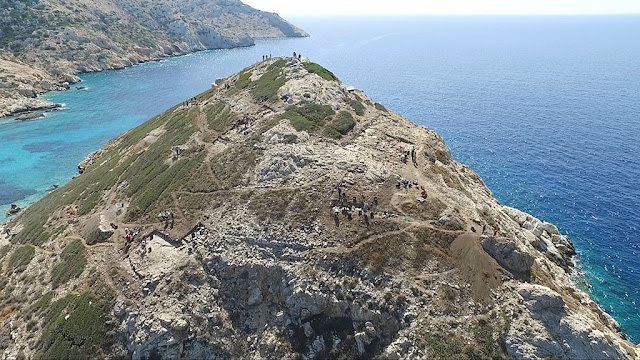 Αεροφωτογραφία του Δασκαλιού κατά τη διάρκεια των ανασκαφών