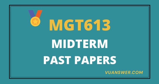 MGT613 Past Papers Midterm - VU Solved Paper