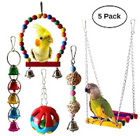 Toys and decorations for parrots