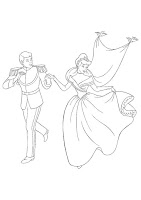 Princes and princess coloring page