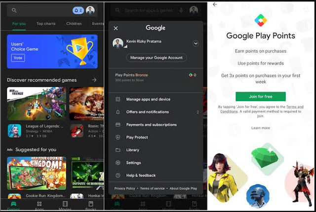 cara daftar Google Play Points