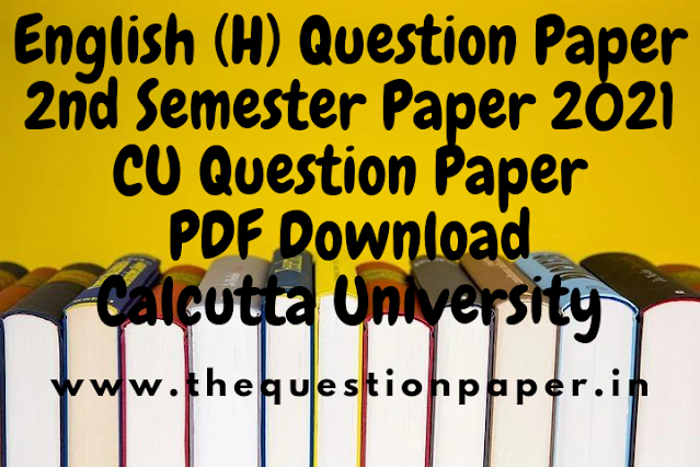 Calcutta university honours paper